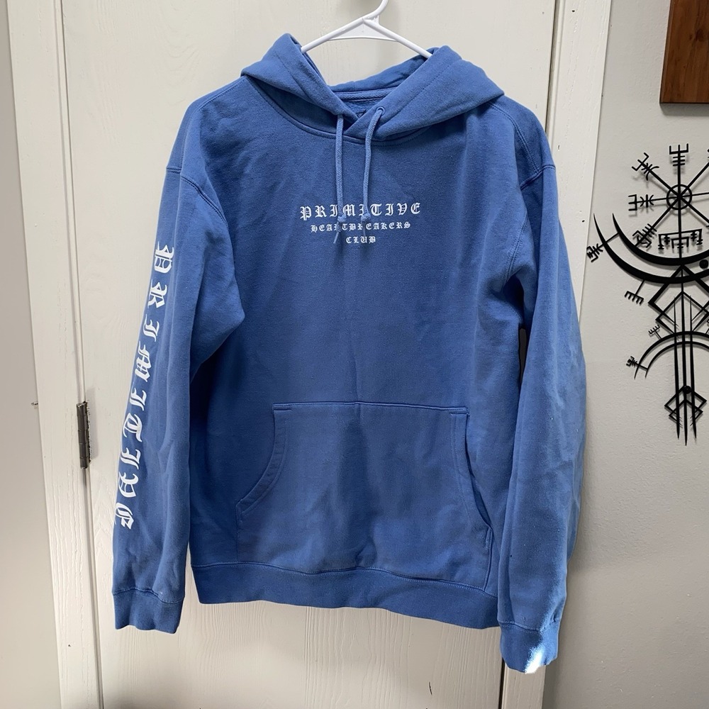 Primitive Bandana‎ Light Blue Hoodie Men's Medium